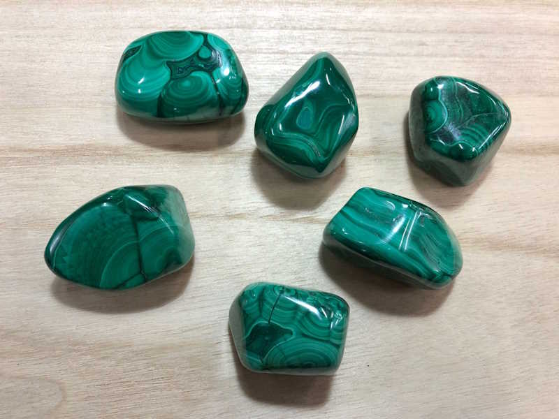 Rodado Malaquita 3.5 cm aprox